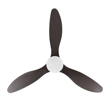 Audie 52" Classic Industrial Iron/Plastic Mobile-App/Remote-Controlled 6-Speed Propeller Integrated LED Ceiling Fan